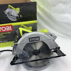 Ryobi Circular Saw 7-1/4-in 14-Amp Laser Guide Spindle Lock Corded Adjustable