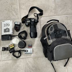 Nikon D70 Dslr Camera With accessories 