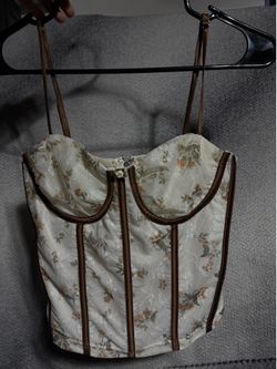 Brown beige corset