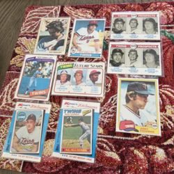 Minnesota Twins 78-89 Topps Baseball Cards Lot 