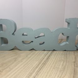 Beach Wood Sign Decor Home