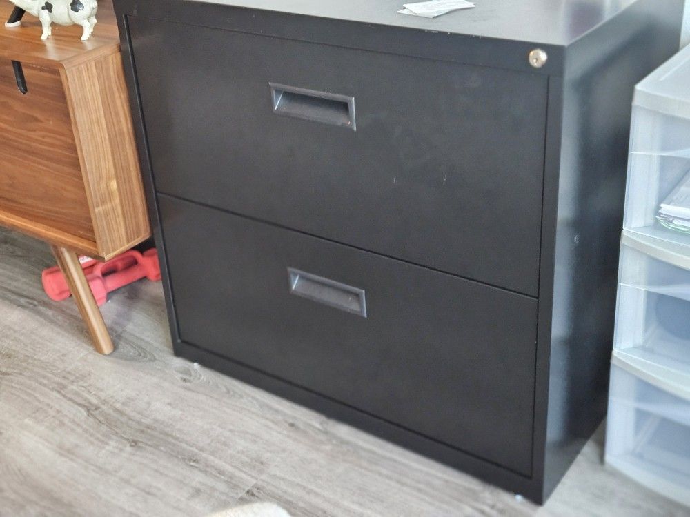 Locking Double File Cabinet