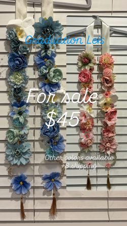 Graduation flower leis