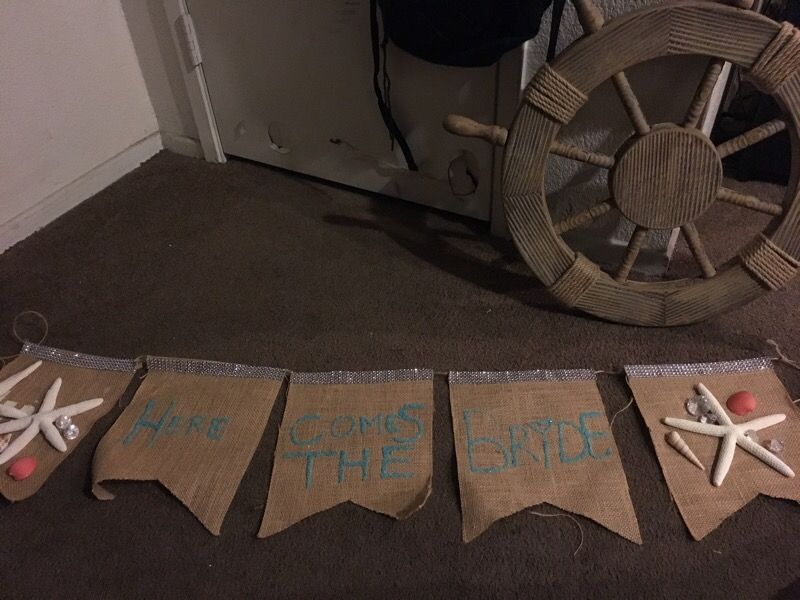 Here comes the bride sign