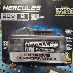 Hercules 20v Extreme Performance 8amp Battery