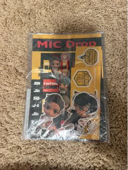 BTS TinyTAN Deco Stickers & Pouch