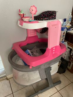 Used high chair and bassinet