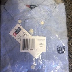  Boys Chaps Button Up Shirt  New