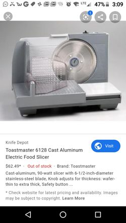Toastmaster food slicer