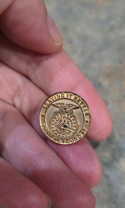 Lot of 5 Vintage National FFA Motto Pins - New in Pack, Tie-Tac Back