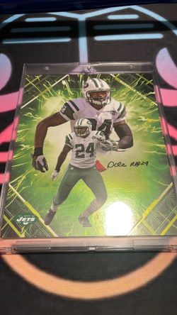 New York jets Darrelle  Revis green emanate