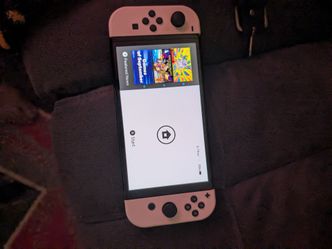 Nintendo switch console. Four controllers and games
