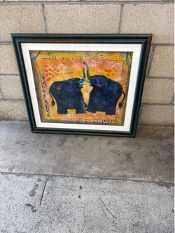Abstract picture/framed picture/elephant picture