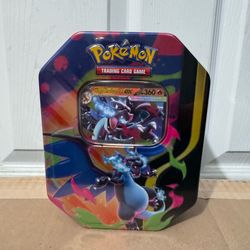 Mega charizard x Pokemon tin sealed