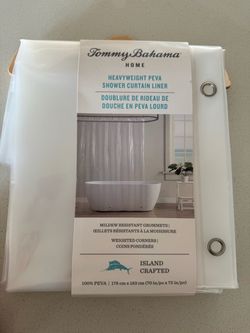 New Tommy Bahama shower curtain liner 70”x72”