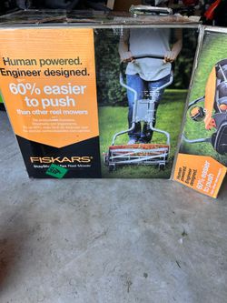 Fiskars reel mower