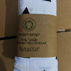 Baby Swaddle Blanket, Organic Cotton Receiving Blankets Wrap for Boys and Girls, 47 x 47 inches
