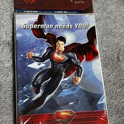 Superman Needs You Invites