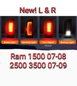 Dodge Ram LED Tail Lights Set L&R, New!
