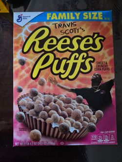 Travis Scott Reese's Puffs Family Size Cereal