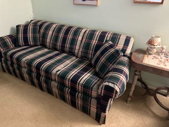 Plaid sofa