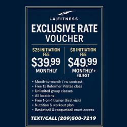 LA FITNESS / MEMBERSHIP RATES!