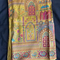 Indian Tussar Saree With Meenakari Work