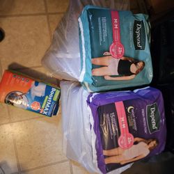 Diapers 12 Night Time  3 Reg And 1 Of Absorbant Pads 