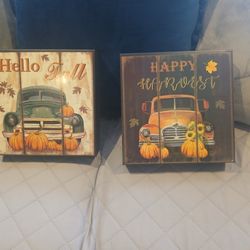 Autum/Fall Wall Decor Light Up