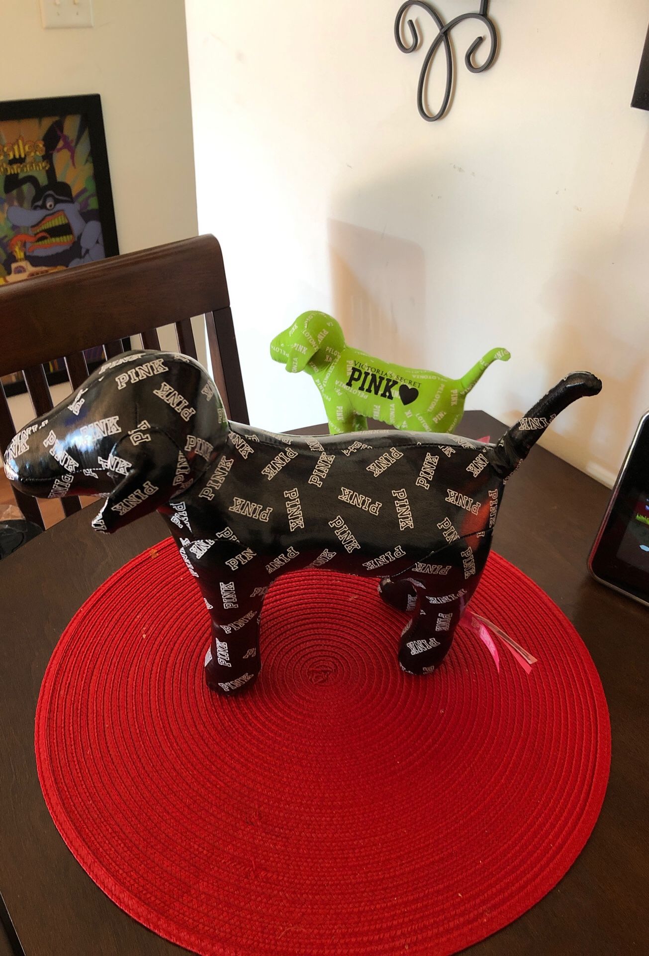 VS Secret Pink dog just the Black one 13 inch
