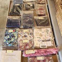 Assorted Longaberger Fabric Liners 4.00 Each Please See All Pics 