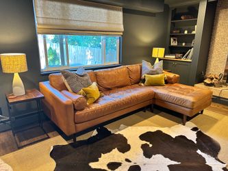 Poly & Bark Leather Napa Sectional