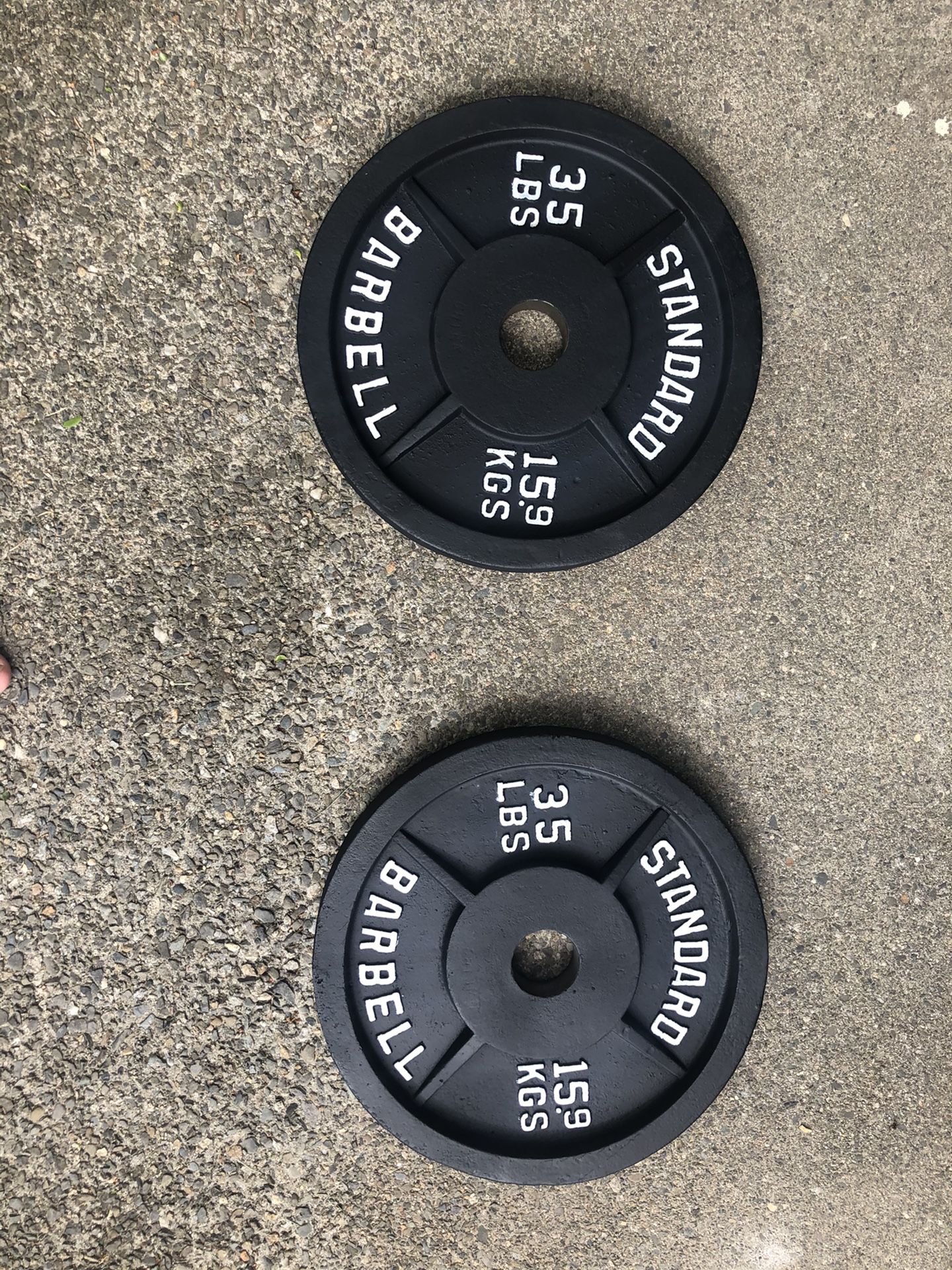 35 lb Standard Barbell Weight Plates