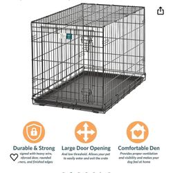 Medium Dog Crate With Door And Tray