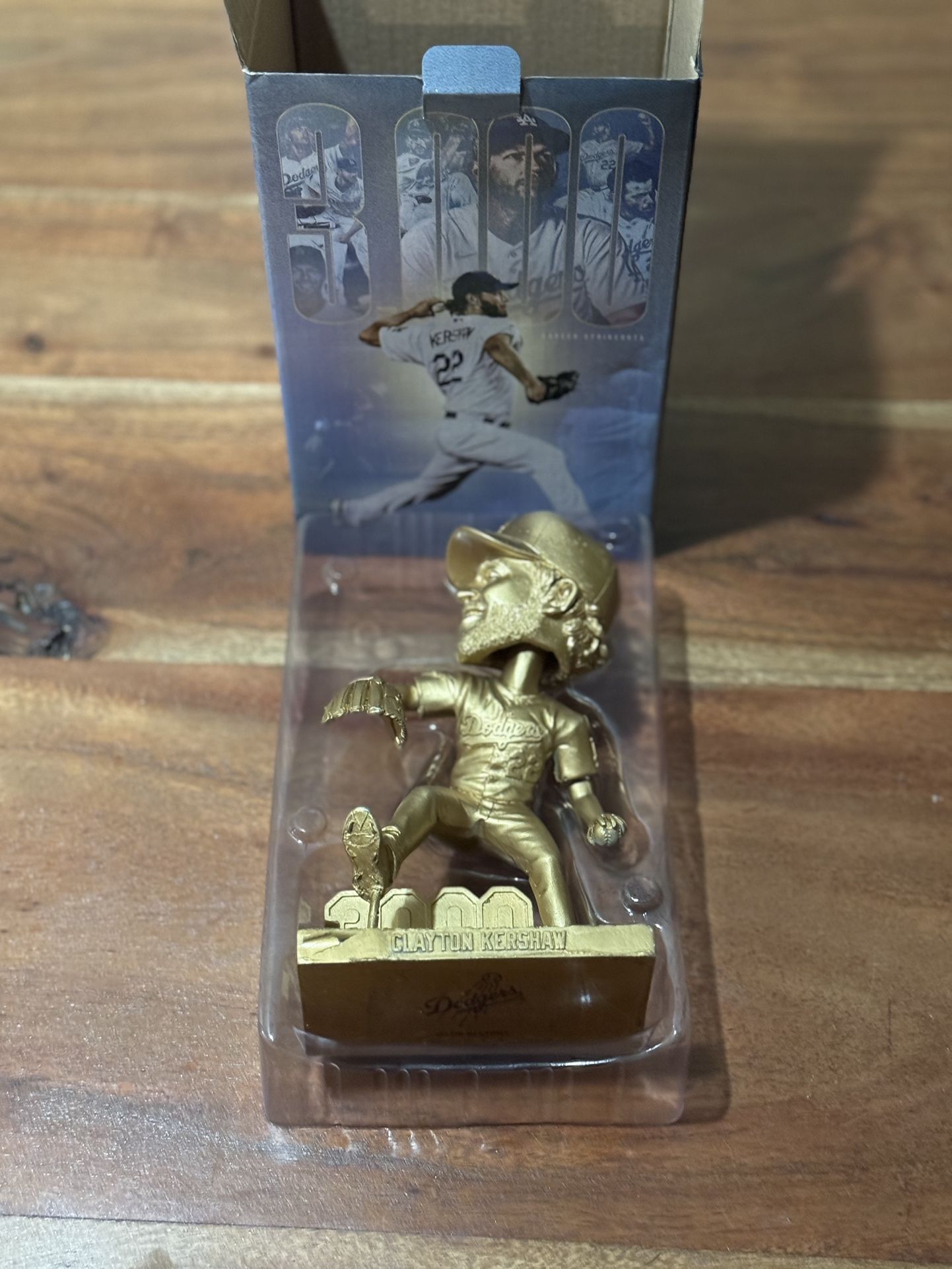 Clayton Kershaw Gold Bobblehead For Sale