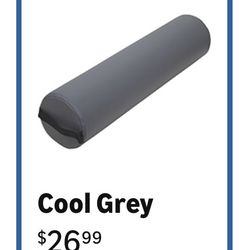 ForPro Full Round Bolster Pillow, Cool Grey