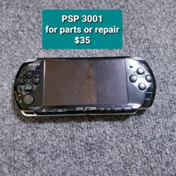 PSP 3001 Playstation Portable - For Parts or Repair