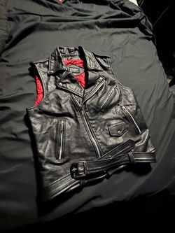 STRAIGHT TO HELL LEATHER VEST