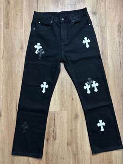 Black ch jeans w cross size-32