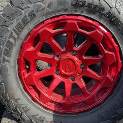 RED BLACK RHINO PACKAGE DEAL FOR SALE!!!! 5x150 