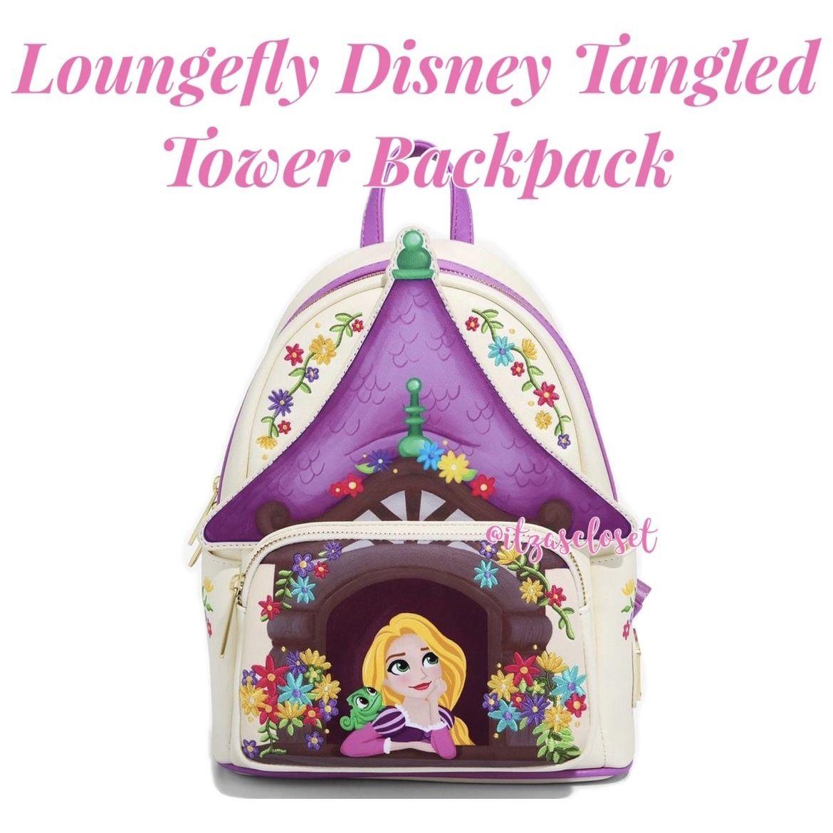 Loungefly Disney Tangled Rapunzel Tower Scene Mini Backpack NWT Jewelry Accessories