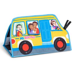 Ms. Rachel Official Tummy Time Activity Bus Folding Play Mat with Baby Mirror 