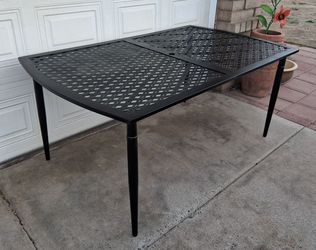 Large Metal Patio Dining Table