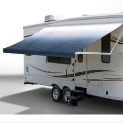 RecPro 15' RV Awning Replacement Fabric 14’1” Wide 8’ Extension UV Water Resist