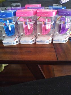 Rock candy wireless mouse pink and blueberry