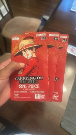 One Piece TCG: Carrying On His Will  Sleeved Booster Pack Lot OP-13 ENGLISH