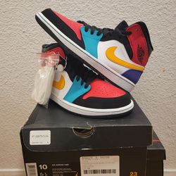 JORDAN 1 MID
BRED MULTI-COLOR