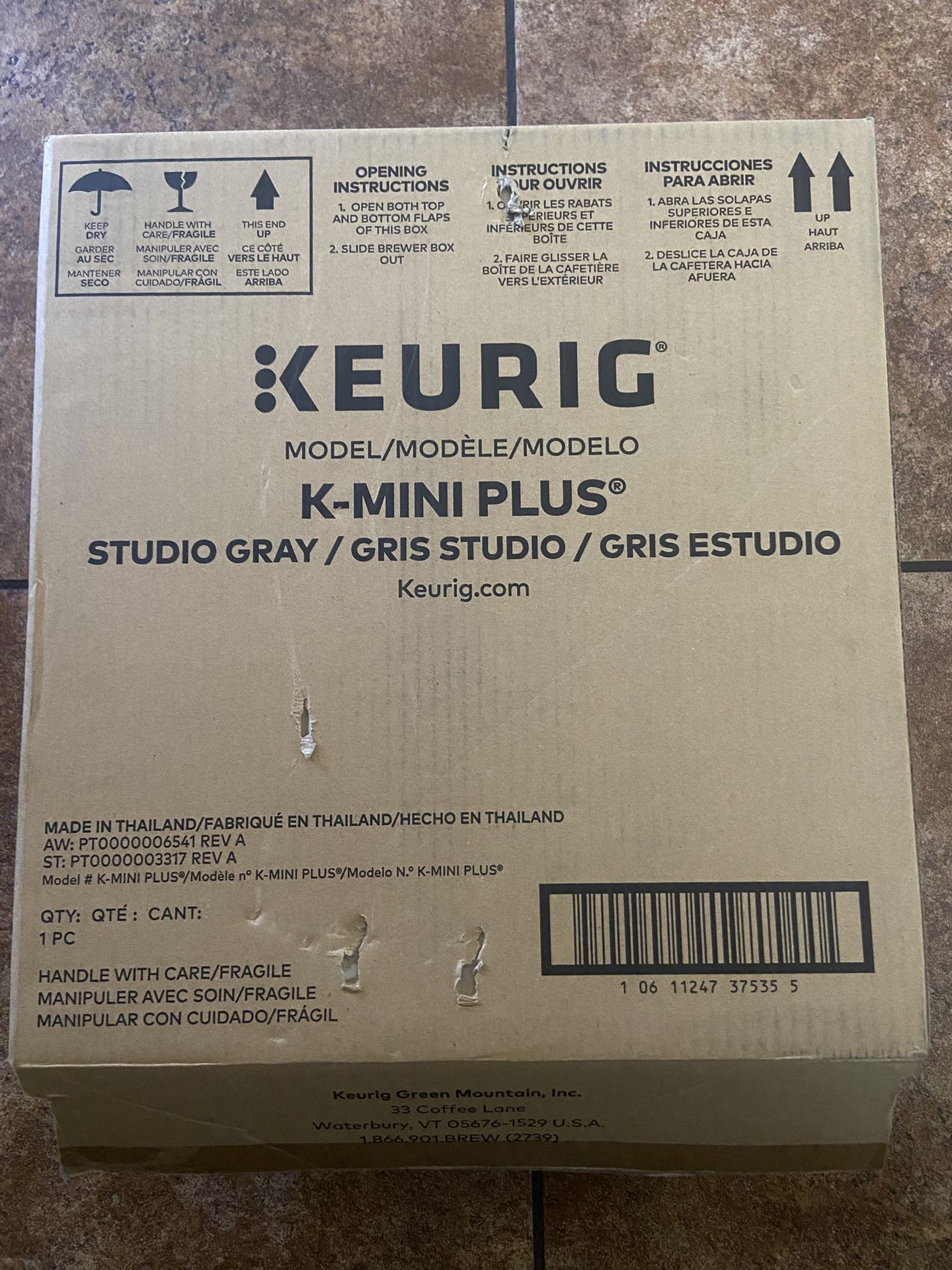 Keurig K-Mini Plus Single Serve K-Cup Pod Coffee Maker, Studio Gray