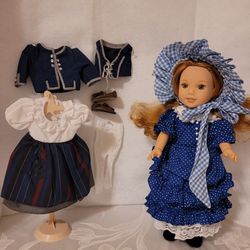 American Girl Doll  Willie Wishers  with Historical Outfits 