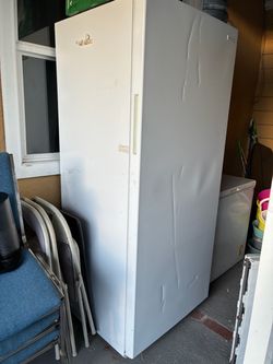 White Upright Fridge